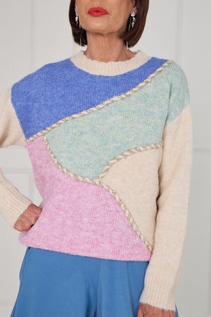 linda knitwear in multi