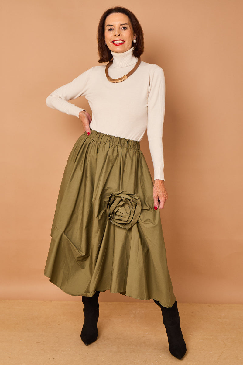 Margo waterfall skirt in sage