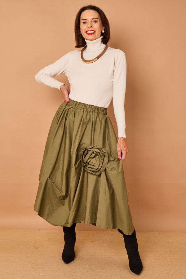 Margo waterfall skirt in sage