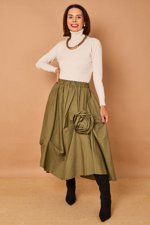 Margo waterfall skirt in sage