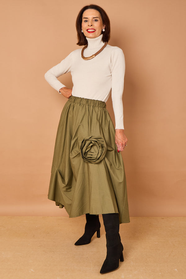 Margo waterfall skirt in sage