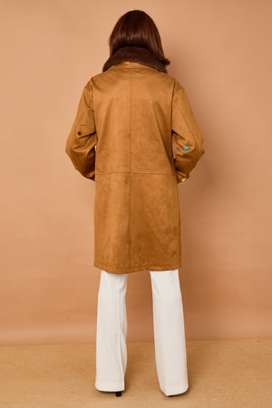 Diva Three quarter coat in camel