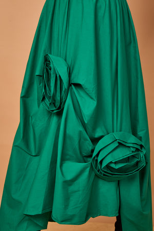 Margo waterfall skirt in teal