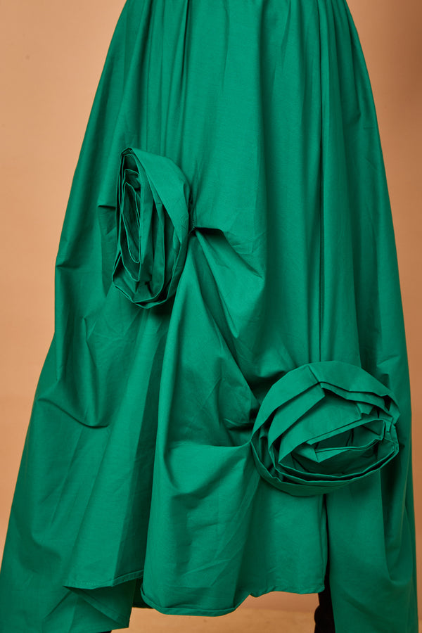 Margo waterfall skirt in teal