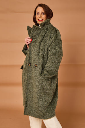 Grace three quarter coat in sage