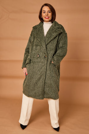 Grace three quarter coat in sage