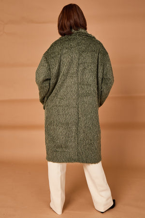 Grace three quarter coat in sage