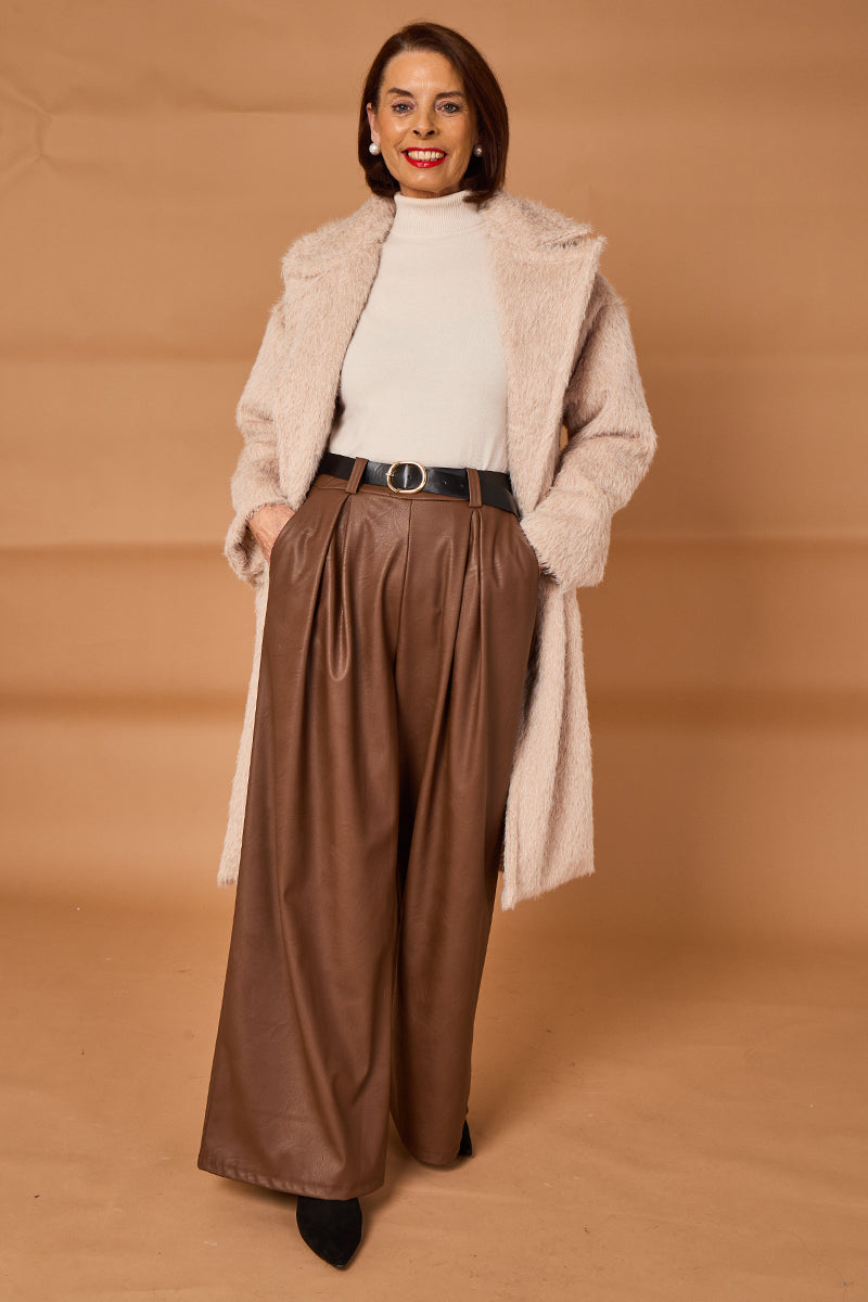 Piero Trousers in chocolate