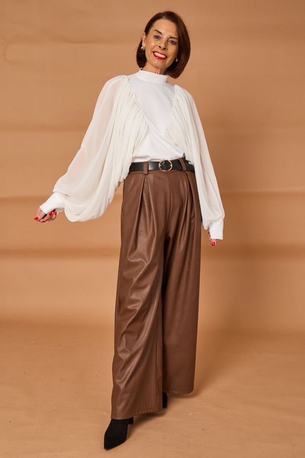 Piero Trousers in chocolate