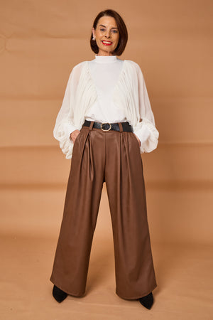Piero Trousers in chocolate