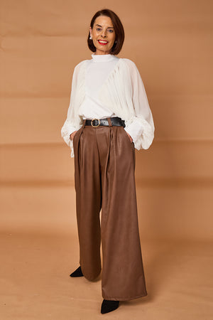 Piero Trousers in chocolate