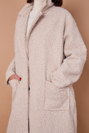 Athena Long Sleeve Duster Coat in stone