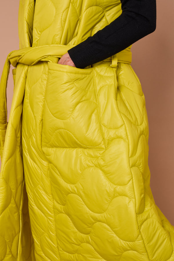 Estrella Long gilet in lime