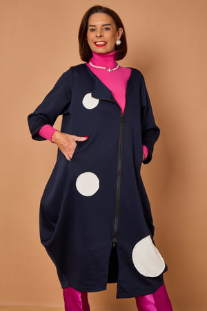 Mississippi Dotty jacket in navy