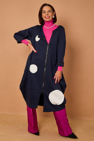 Mississippi Dotty jacket in navy