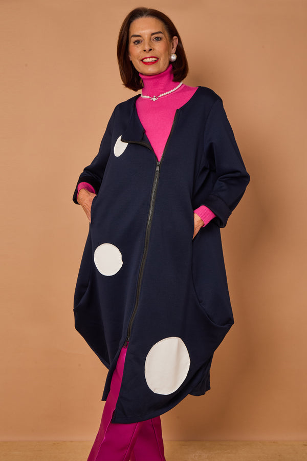 Mississippi Dotty jacket in navy