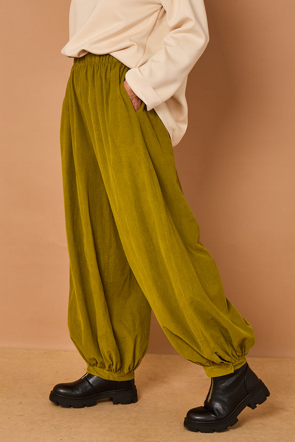 Sabrina pin cord trousers in pistachio
