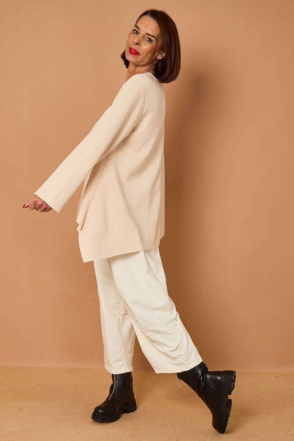 Bruno waterfall top in beige
