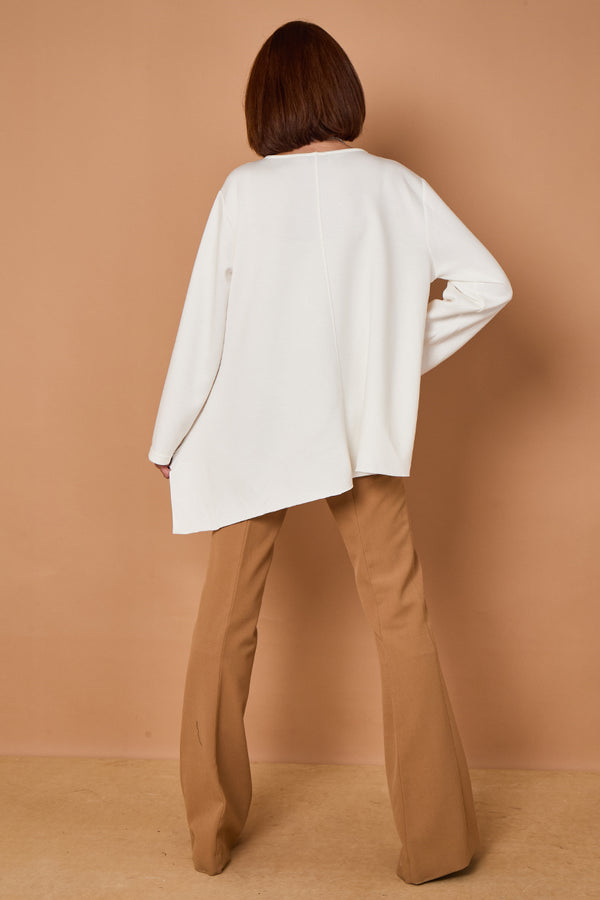 Bruno waterfall top in winter white
