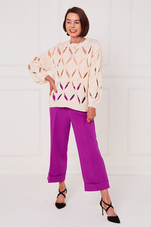 Holy moly top in beige