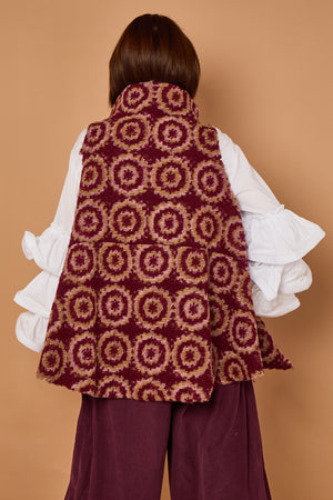 Roco waterfall tank top in mulberry