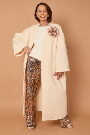 goodwin waterfall longcoat in cream