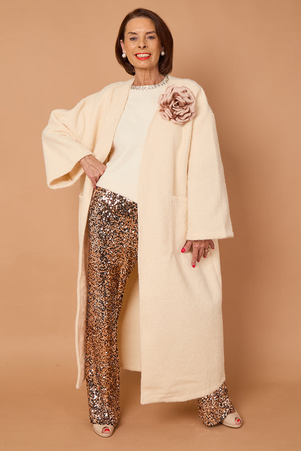 goodwin waterfall longcoat in cream