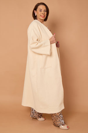 goodwin waterfall longcoat in cream