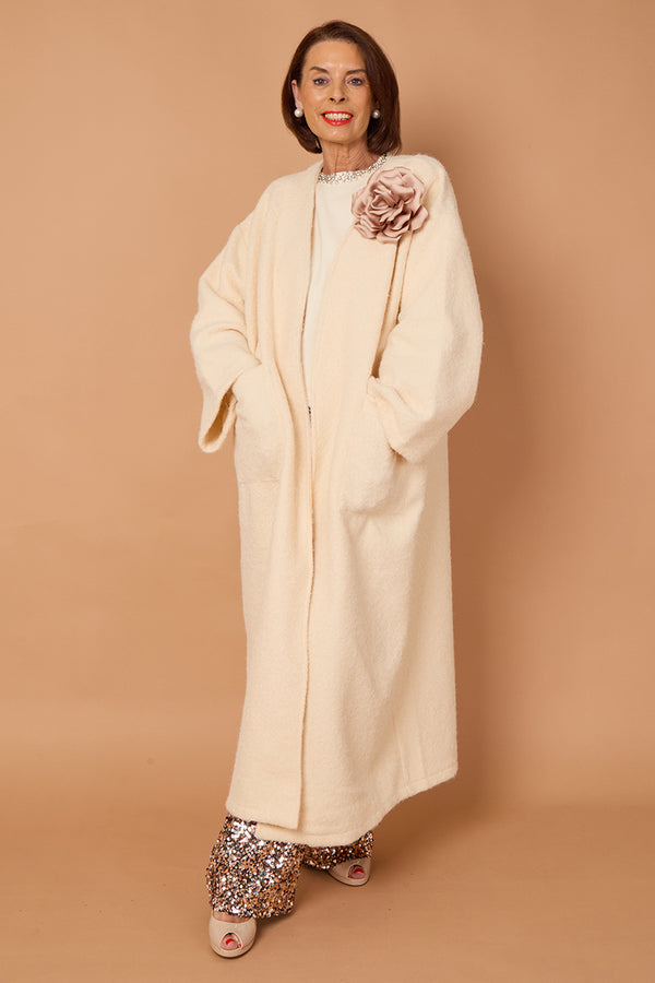 goodwin waterfall longcoat in cream