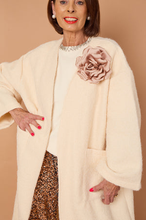 goodwin waterfall longcoat in cream