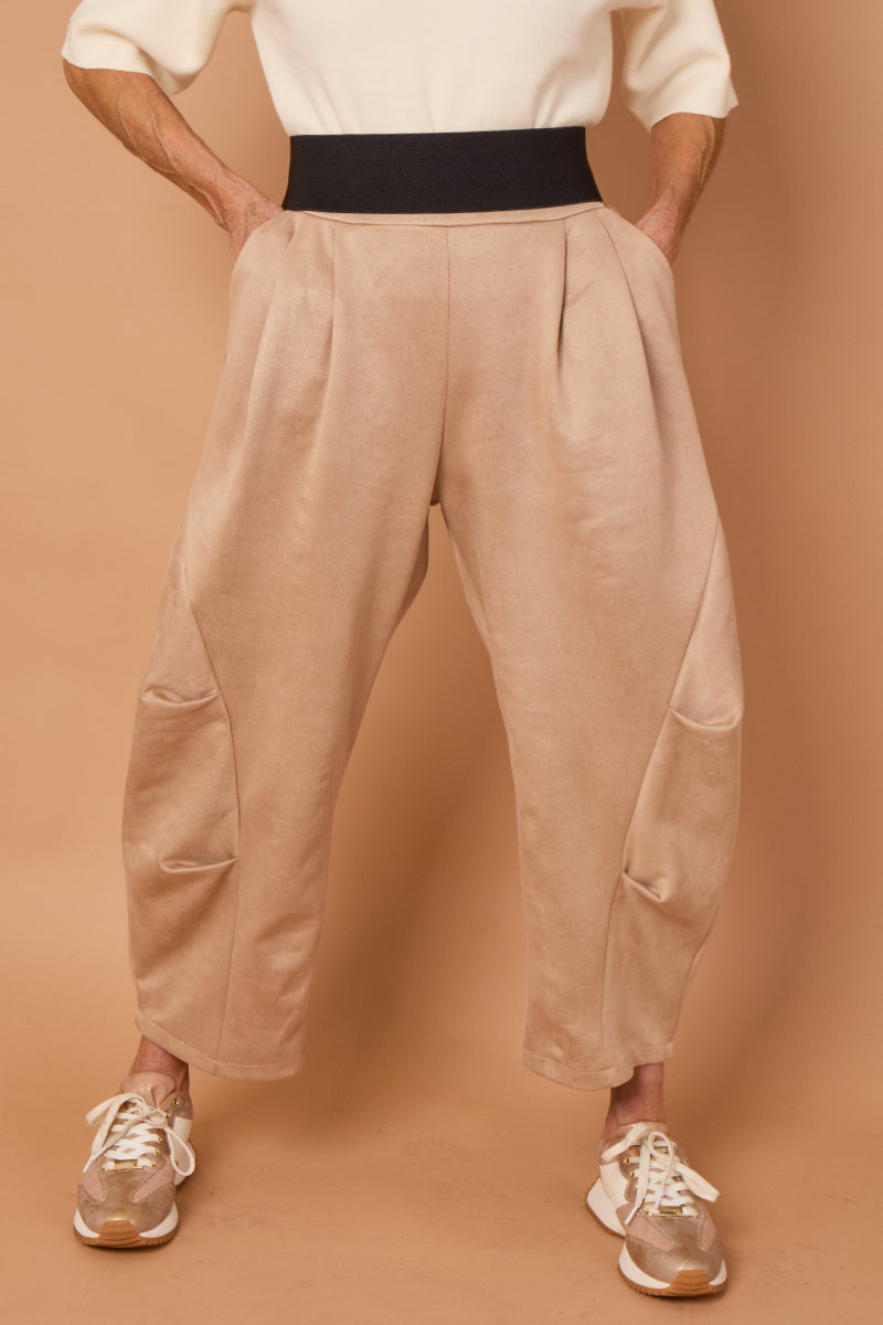 Lorenzo Cocoon Trousers in stone