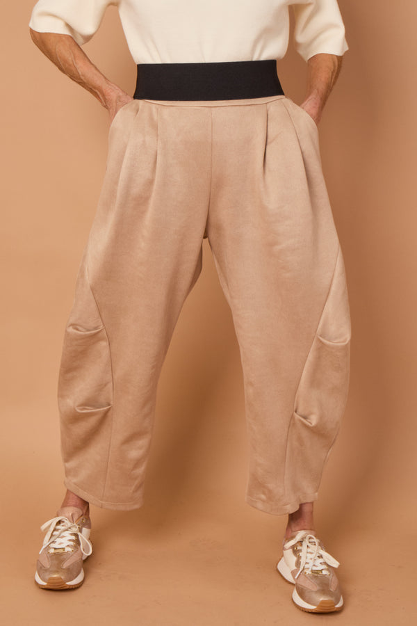Lorenzo Cocoon Trousers in stone