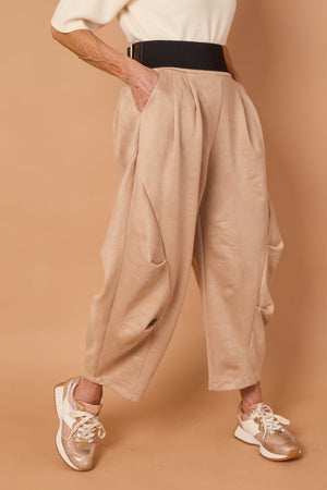 Lorenzo Cocoon Trousers in stone
