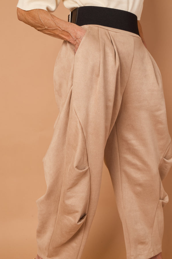 Lorenzo Cocoon Trousers in stone