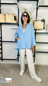 Cloe Waterfall in Baby Blue