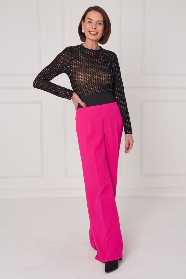 Leo mesh bodysuit in silver splash