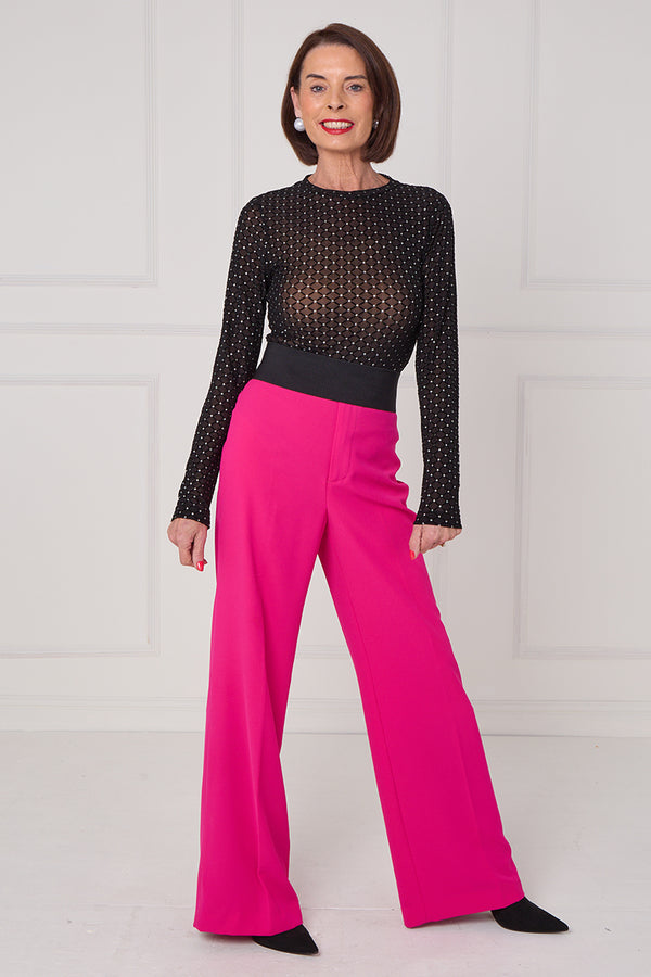 Leo mesh bodysuit in silver splash