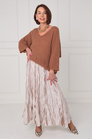 Ruby knitwear in caramel