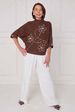 Dorothy knitwear in chocolate