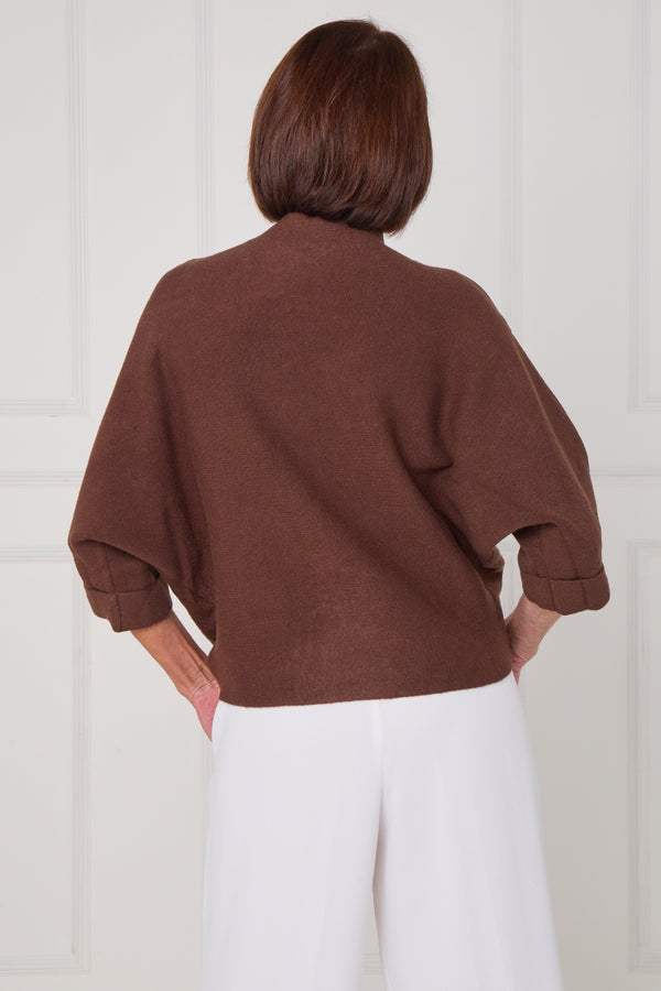 Dorothy knitwear in chocolate