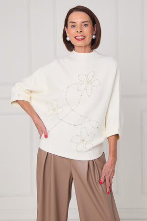 Dorothy knitwear in ecru