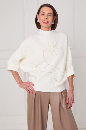 Dorothy knitwear in ecru