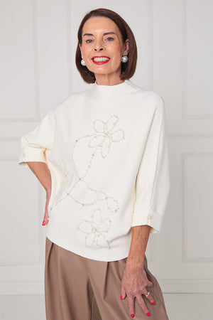 Dorothy knitwear in ecru