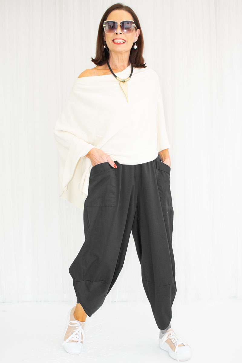 CORSE BALLOON Trouser IN BLACK