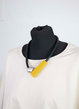 Pearl Magnetic Fastening Yellow Rubber Necklace