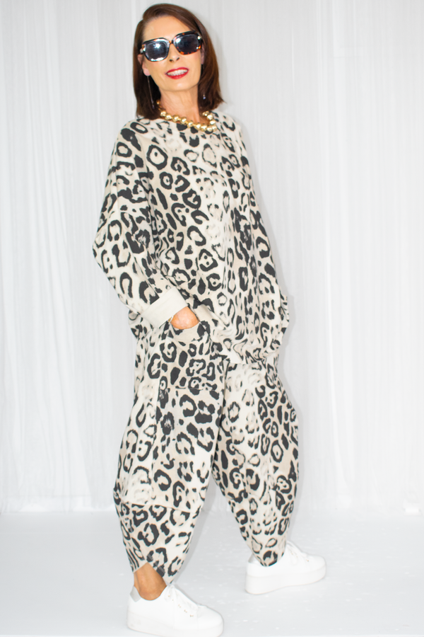 Trixie Cocoon Style Top in Cheetah Print PRE ORDER 2 SEPTEMBER