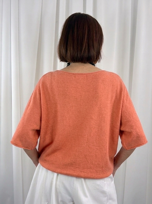 Saliyan knitwear in soft peach - Bond Street Store