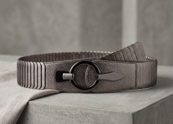 Kennedy belt in pewter