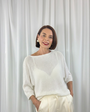 Rachel knitwear in white - Bond Street Store