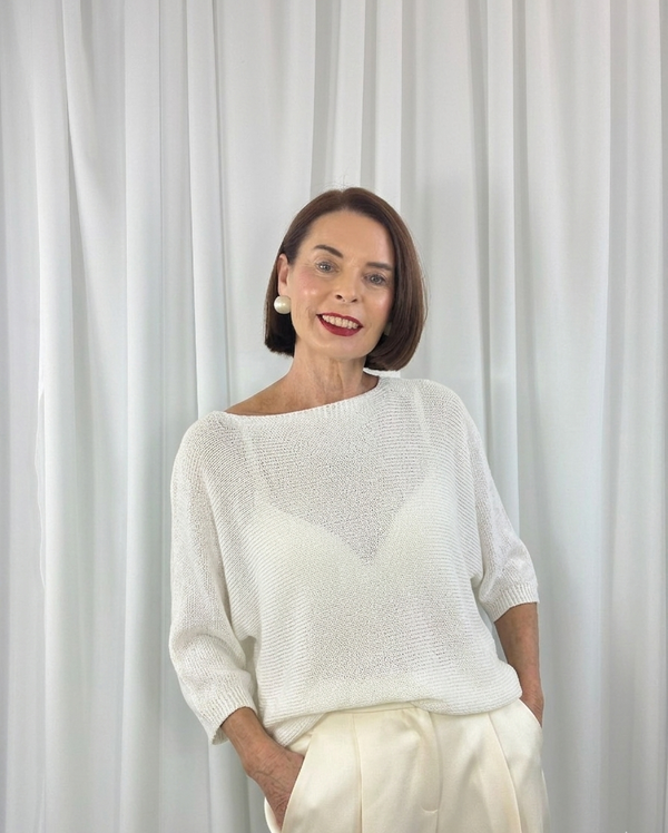 Rachel knitwear in white - Bond Street Store